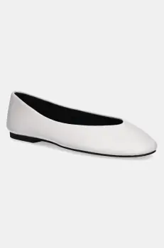 Steve Madden balerini de piele Darts culoarea alb, SM11003624 imagine