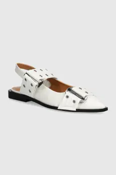 Steve Madden balerini Grand Ave culoarea alb, cu toc deschis, SM11003257 imagine