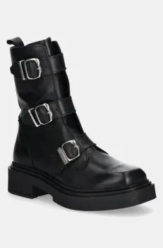 Steve Madden botine Clipper femei, culoarea negru, cu platforma, izolare usoara, SM11003402 imagine