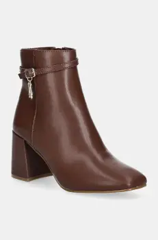 Steve Madden botine Risa-E femei, culoarea maro, cu toc drept, SM19000116 imagine