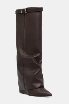 Steve Madden cizme Corenne culoarea maro, toc pana, 11003418 imagine