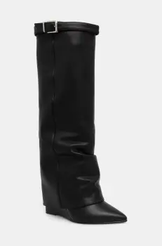 Steve Madden cizme Corenne femei, culoarea negru, toc pana, SM11003418 imagine