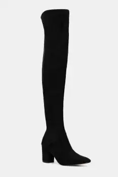 Steve Madden cizme Crosswalk culoarea negru, cu toc drept, 11004965 imagine