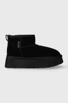 Steve Madden cizme de zapada din piele intoarsa Campfire culoarea negru, SM11002737 imagine