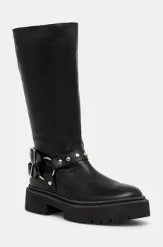 Steve Madden ghete de piele Gayet femei, culoarea negru, cu platforma, SM11003411 imagine