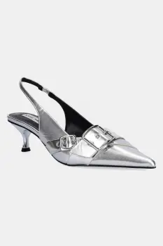 Steve Madden pantofi cu toc Lezley culoarea argintiu, 11003440 imagine