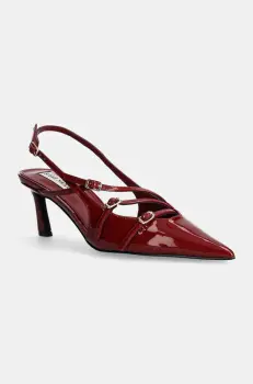 Steve Madden pantofi cu toc Liana culoarea bordo, SM11003386 imagine