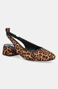 Steve Madden pantofi de piele Smitten-LP culoarea maro, cu toc drept, cu toc deschis, SM11003685 imagine