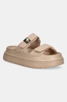 Steve Madden papuci Bigschmona-J culoarea bej, cu platforma, SM11003858 imagine