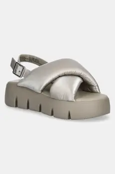 Steve Madden sandale Backtrack femei, culoarea bej, cu platforma, SM11003784 imagine