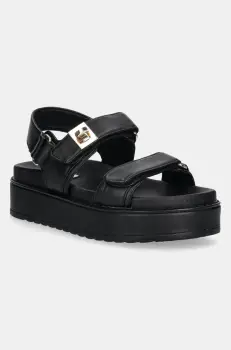 Steve Madden sandale de piele Bigmona culoarea negru, cu platforma, SM11003458 imagine