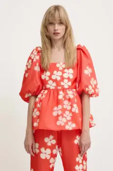 Stine Goya bluza femei, culoarea portocaliu, modelator, SG5967 imagine