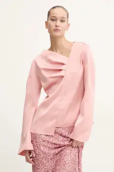 Stine Goya bluza femei, culoarea roz, neted, T016-2261 imagine