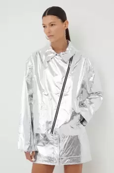 Stine Goya geaca Rockey femei, culoarea argintiu, de tranzitie, oversize imagine