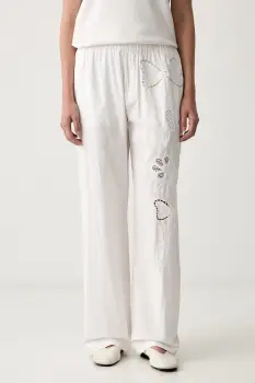 Stine Goya pantaloni pentru femei din bumbac imagine