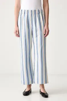 Stine Goya pantaloni straight pentru femei din bumbac imagine