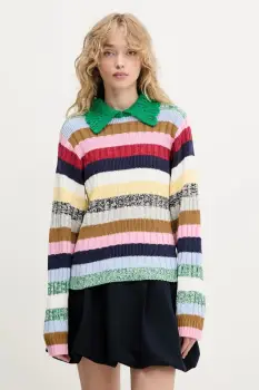 Stine Goya pulover culoarea verde, SG-PF25-K033-2386 imagine