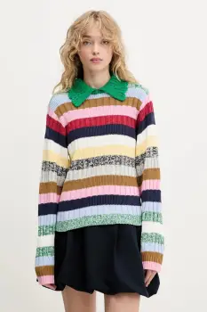 Stine Goya pulover culoarea verde, SG-PF25-K033-2386 imagine