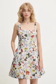 Stine Goya rochie culoarea gri, mini, evazati, SG-PF25-D141-2269 imagine