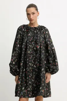 Stine Goya rochie culoarea negru, mini, evazati, SG-AW25-D150-2067 imagine