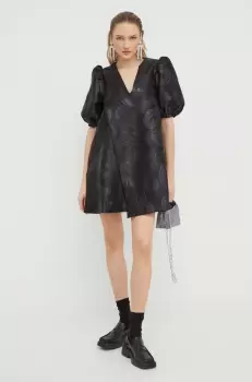 Stine Goya rochie culoarea negru, mini, oversize imagine