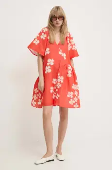 Stine Goya rochie culoarea portocaliu, mini, oversize, SG5865 imagine