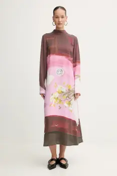 Stine Goya rochie culoarea roz, midi, drept, SG-PS26-D017-2263P imagine