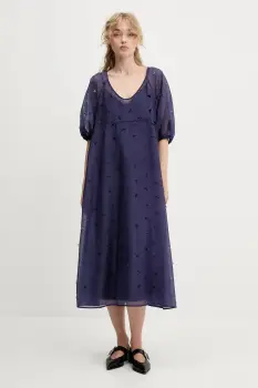 Stine Goya rochie culoarea violet, maxi, evazati, SG-PF25-D129-1608 imagine