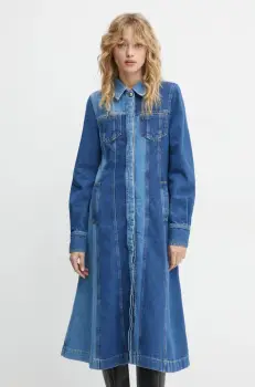 Stine Goya rochie jeans midi, evazati, SG-PS25-D062-2301 imagine