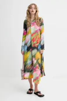 Stine Goya rochie midi, evazati, SG-SS25-D120-2263 imagine