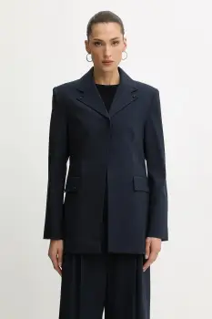 Stine Goya sacou 0 culoarea bleumarin, un singur rand de nasturi, cu model, SG-AW25-J060-2435 imagine