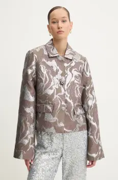 Stine Goya sacou femei, culoarea maro, un singur rand de nasturi, modelator, J012-2269 imagine