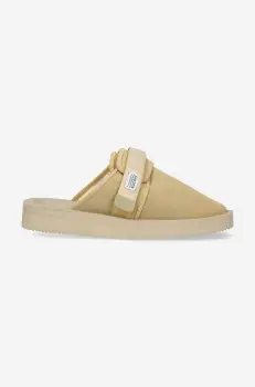 Suicoke papuci din piele ZAVO-VS culoarea bej ZAVO.VS-BEIGE. imagine