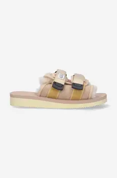 Suicoke papuci femei, culoarea bej MOTO.M2AB.BEIGE-BEIGE imagine