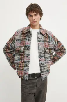 Sunflower geaca de lana culoarea gri, de tranzitie, 1223 imagine