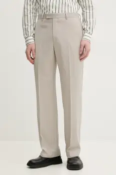 Sunflower pantaloni barbati, culoarea bej, drept, 4168. imagine