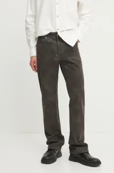 Sunflower pantaloni barbati, culoarea gri, drept, 4158 imagine