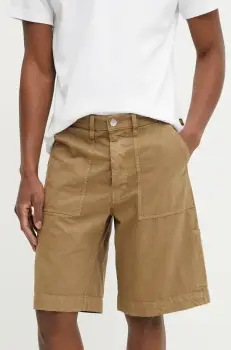 Sunflower pantaloni scurti din bumbac barbati, culoarea verde, 5120. imagine