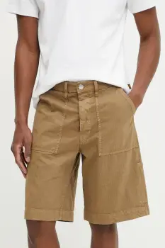 Sunflower pantaloni scurti din bumbac barbati, culoarea verde, 5120. imagine