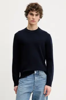 Sunflower pulover de lana barbati, culoarea albastru marin, light, 3039 imagine