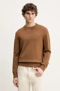 Sunflower pulover de lana barbati, culoarea maro, light, 3039 imagine