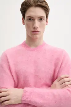 Sunflower pulover de lana barbati, culoarea roz, 3060 imagine