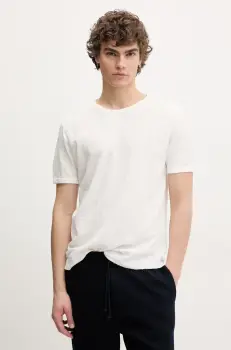 Sunflower tricou din bumbac barbati, culoarea alb, neted, 2048. imagine