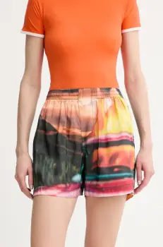 Sunnei pantaloni scurti cu imprimeu, high waist, RTWXBOT029 imagine