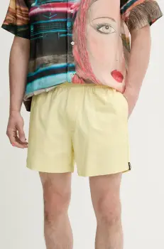 Sunnei pantaloni scurti culoarea galben, RTWXBOT020 imagine