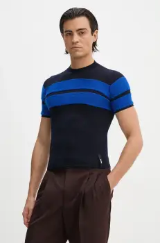 Sunnei pulover de lana culoarea albastru marin, light, RTWXKNW003 imagine