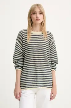 Sunnei pulover de lana culoarea bej, light, RTWXKNW010 imagine