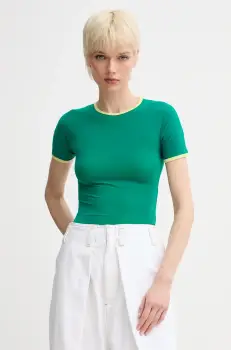 Sunnei tricou culoarea verde, PRTWWJER009 imagine