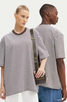 Sunnei tricou din bumbac culoarea maro, modelator, RTWXJER001 imagine