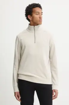 Superdry bluza barbati, culoarea bej, neted, M2013750A-1LC imagine